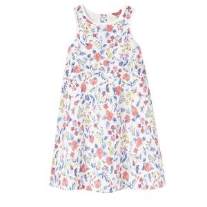 Joules Tom Dress Cream with All-Over Floral Print